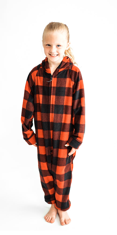 Buffalo plaid kids pjs hot sale